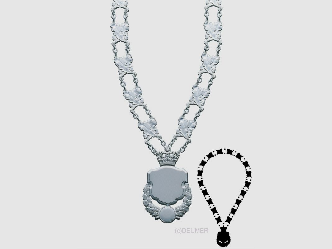 Schützenkette 25396 original Deumer, versilbert