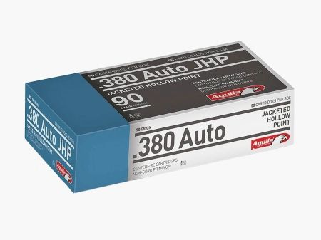 Aguila Standard .380 ACP 90GR JHP 50 Patronen