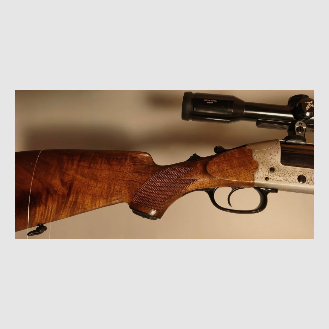 Heym 22S BBF Bockbüchsflinte .222RemMag 16/70 mit Swarovski 8x56 Zielfernro .222RemMag;16/70
