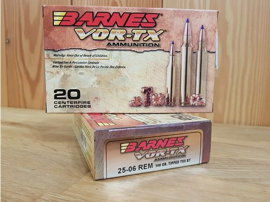 BARNES VOR-TX MUNITION Kal. 25-06 TTSX 100 GR.