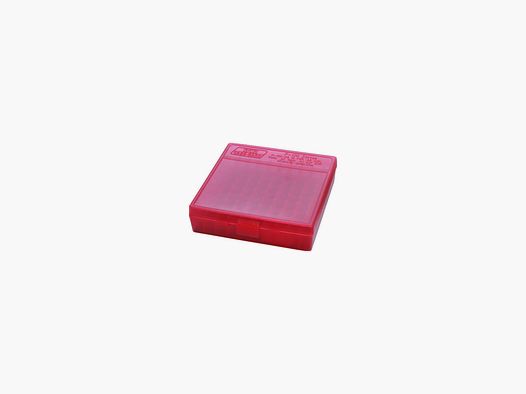 MTM AMMO BOX 45ACP, 40 S&W, 357 SIG, 10MM AUTO 100 PCS RED
