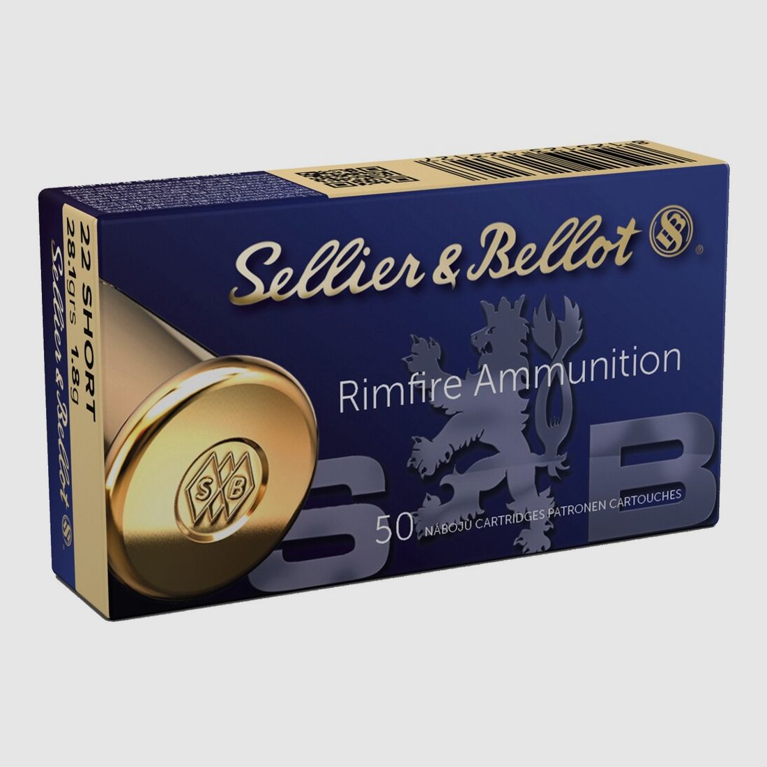 Sellier & Bellot .22 short target 1.8g/28.1grs., image 1 sur 2