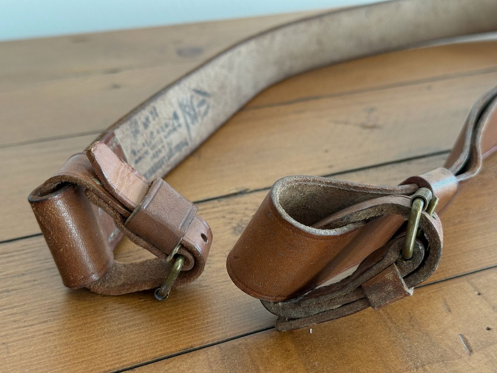 Mosin Nagant Karabiner Leder Riemen für Karabiner aus Reparation NVA DDR Gewehrriemen