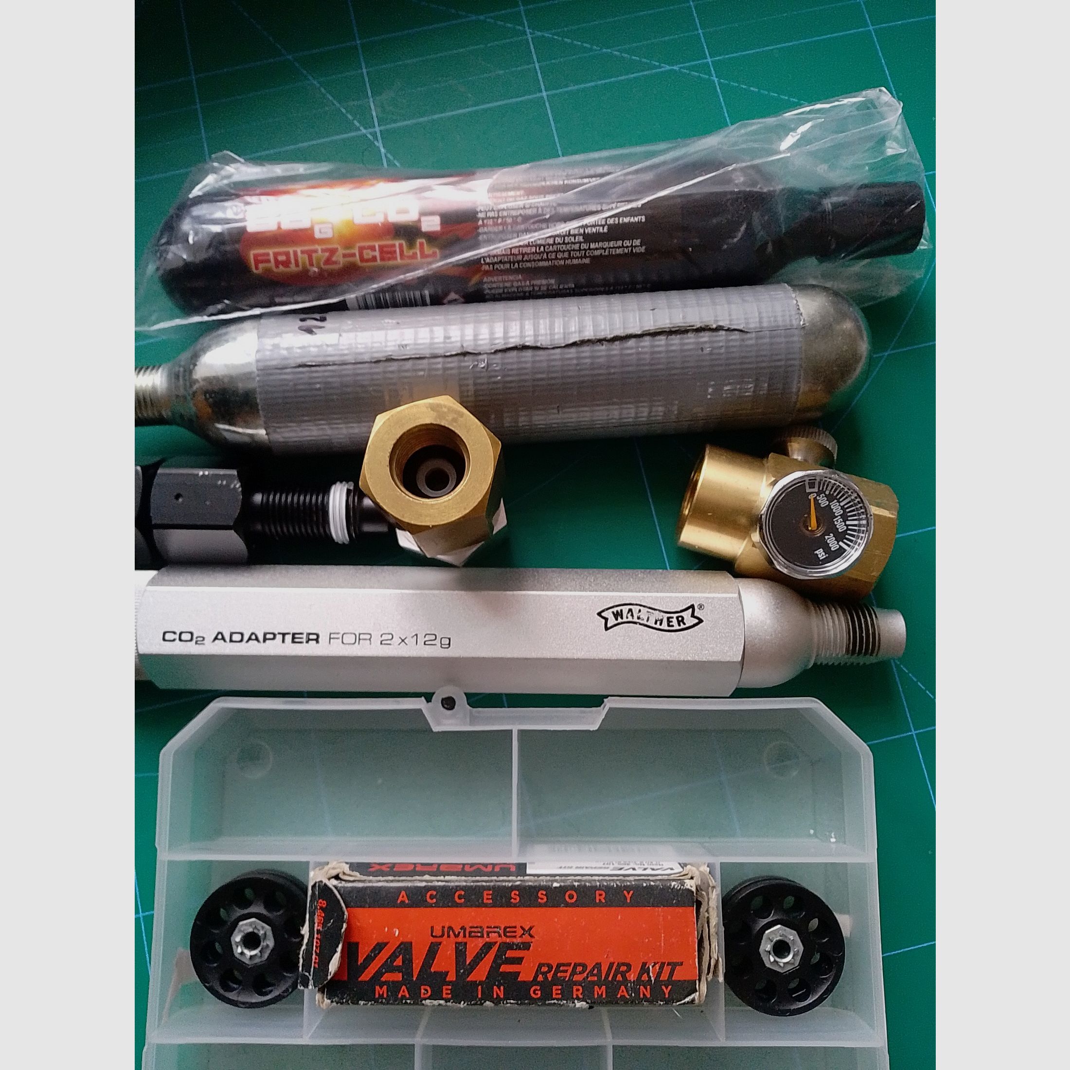 Airmagnum Hämmerli 4,5 mm CO2 Gewehr Adapter 12 Gramm 88 Gramm  Luftgewehr Magazin Diabolo Exportventil