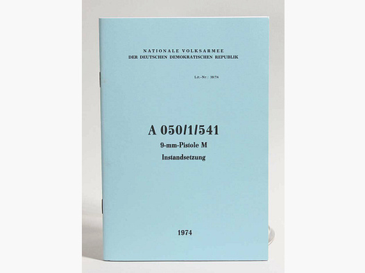Waffenzubehör Handbuch NVA Makarov Instandsetzung
