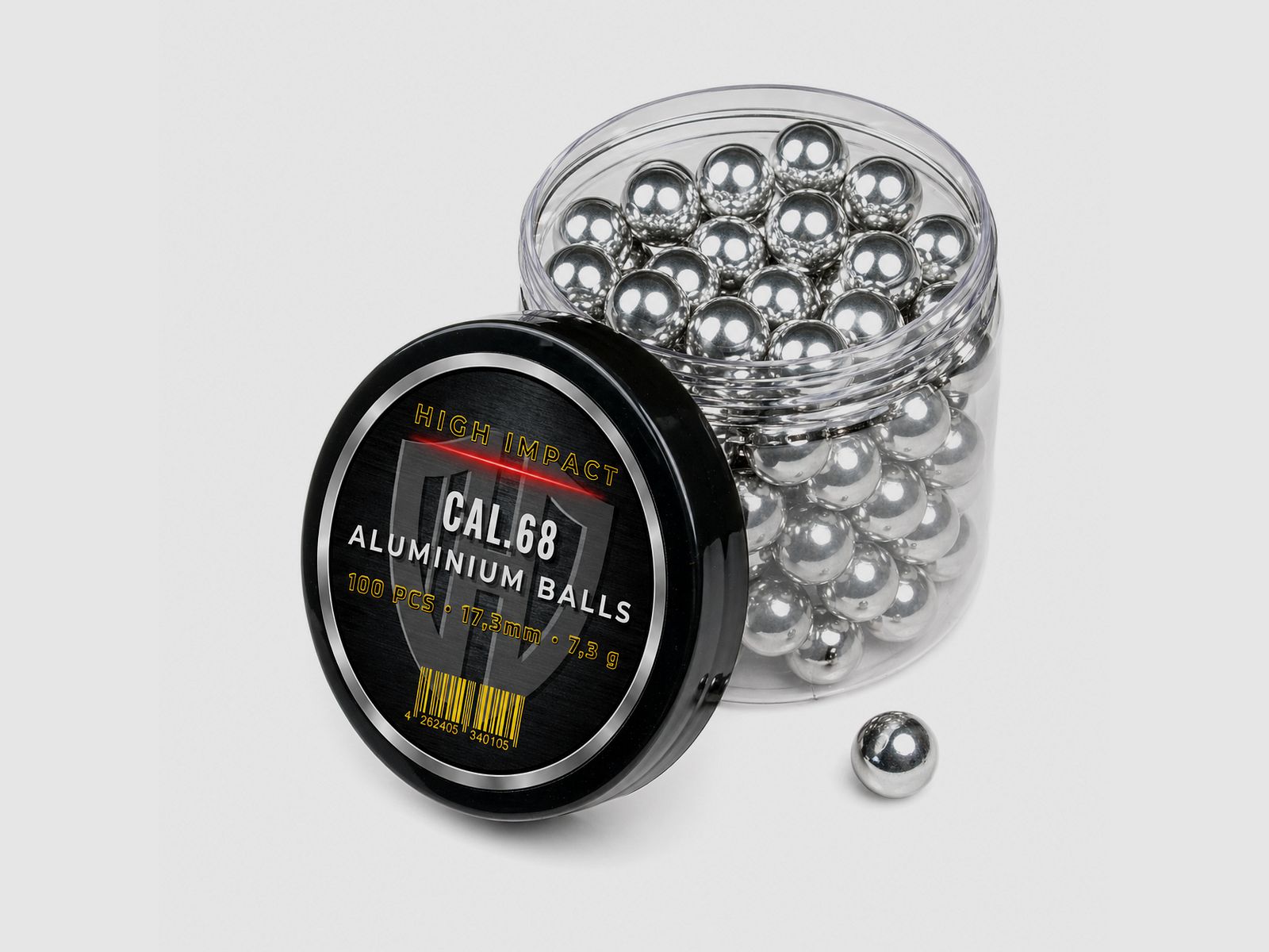 100x ALUMINIUM BALLS CAL.68 | HIGH IMPACT | HDS68 TS68 | HDX68 TX68 | Pistelle X-68 | TC68 | 7,5g
