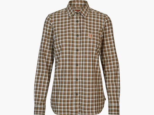 Koszula damska Harkila Fjell L/s Dark Olive Check (106070071)