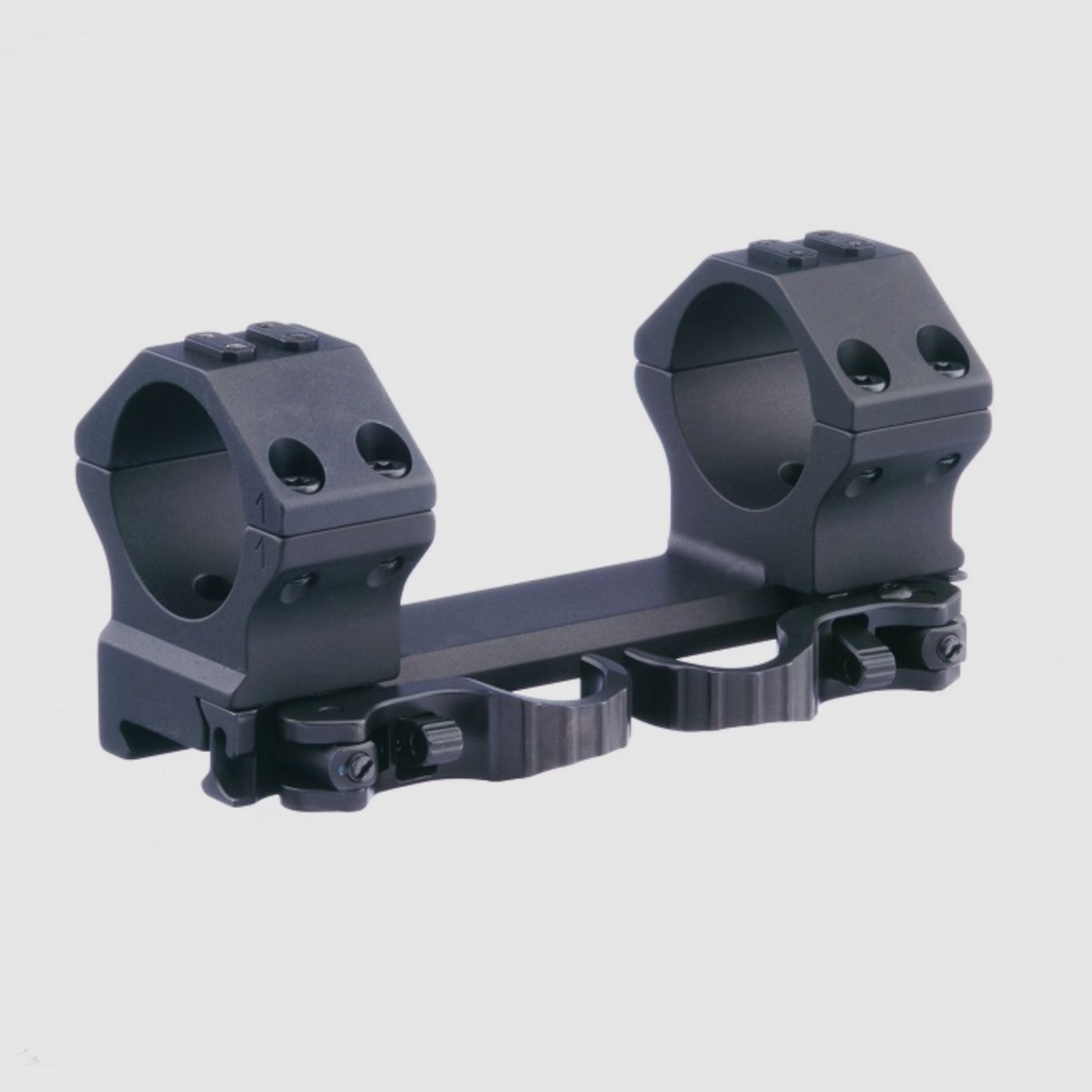 Eratac T4014-0025 Blockmontage Ringdurchmesser 34 mm Bauhöhe 25 mm mit Hebel