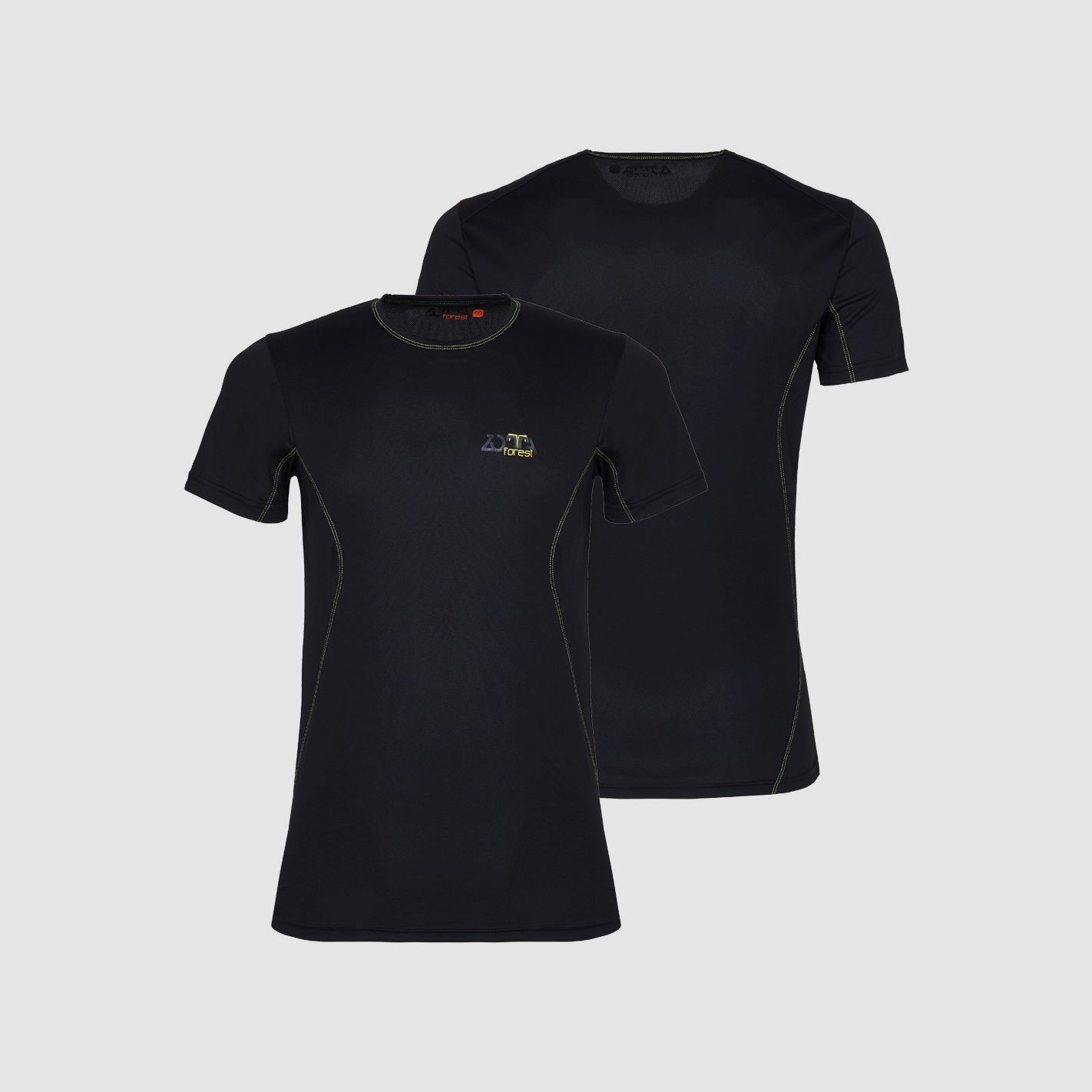 Zotta Forest - T-Shirt Ambit Herren Kurzarm Schwarz