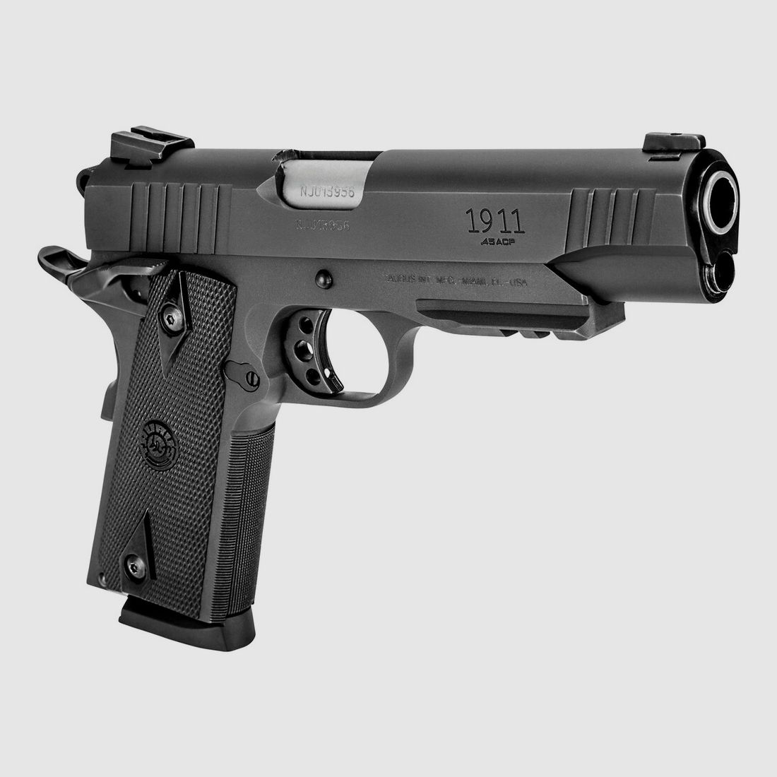 Taurus PT 1911 pistol with Picatinny rail (.45 ACP – Burnished), image 3 of 4