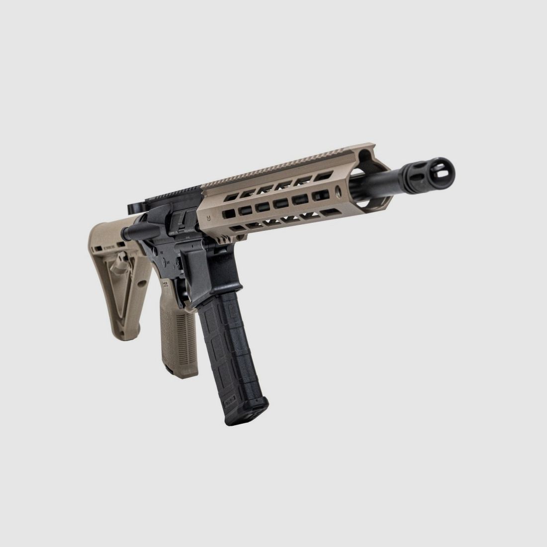 PSA 16" Mid-Length 5.56 NATO 1/7 Nitride 13" Lightweight Hex M-Lok MOE EPT Stealth Gewehr, FDE, Bild 3 von 3