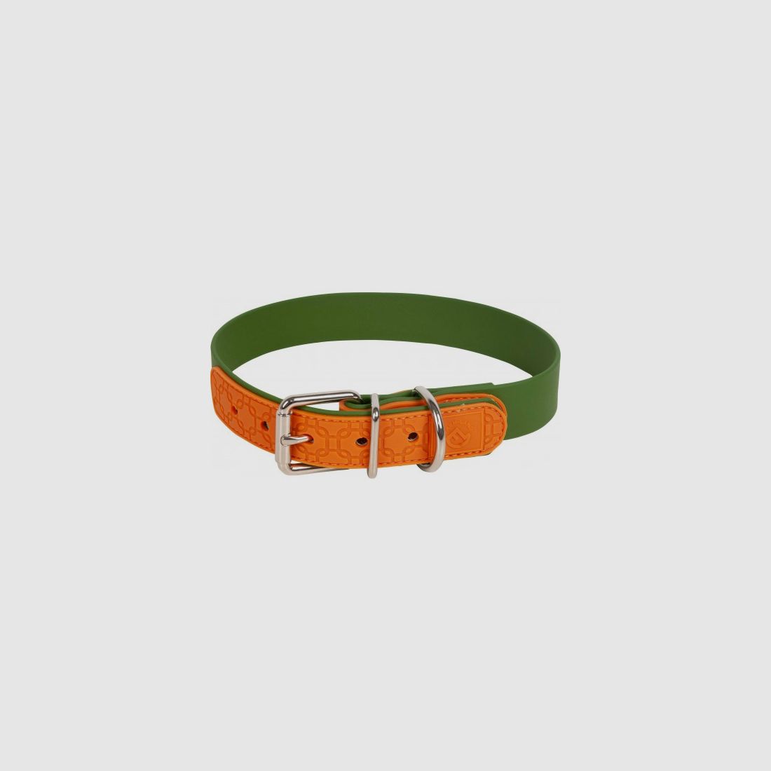 Collier vert olive/orange