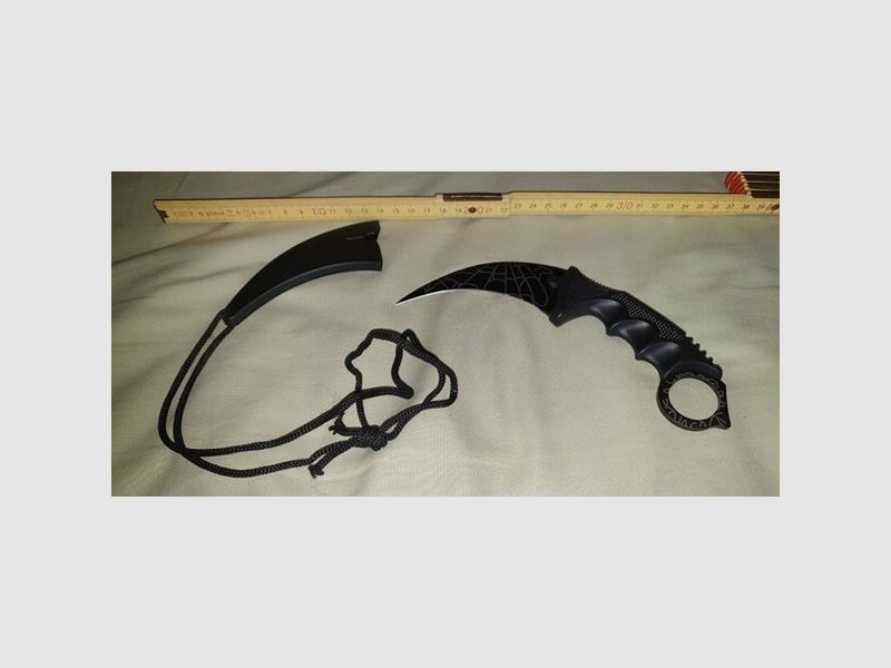 Karambit Messer Klinge Knife Taschenmesser Sichel mit Scheide