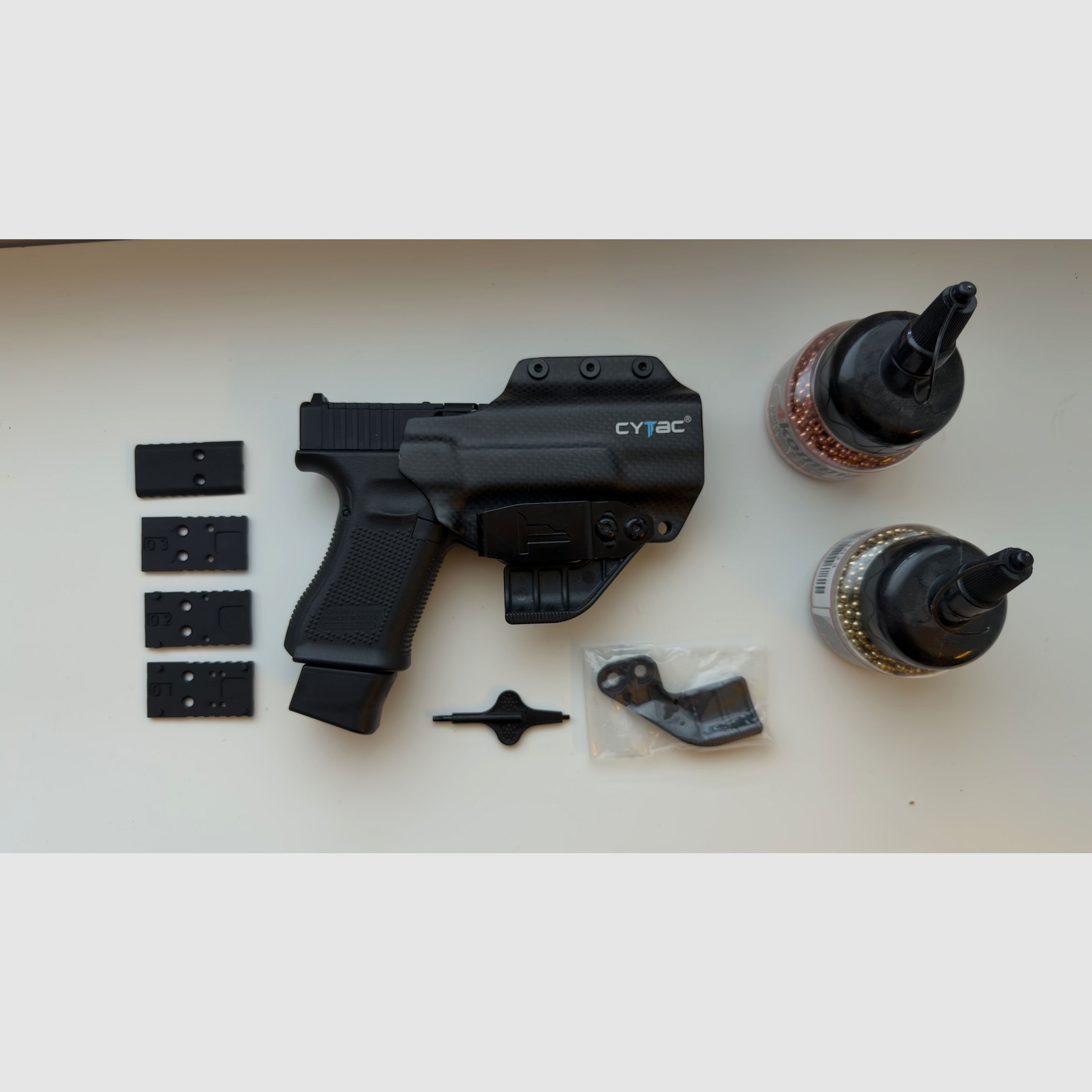 Glock 19 Gen 5 MOS 4mm stalen bb’s CO2