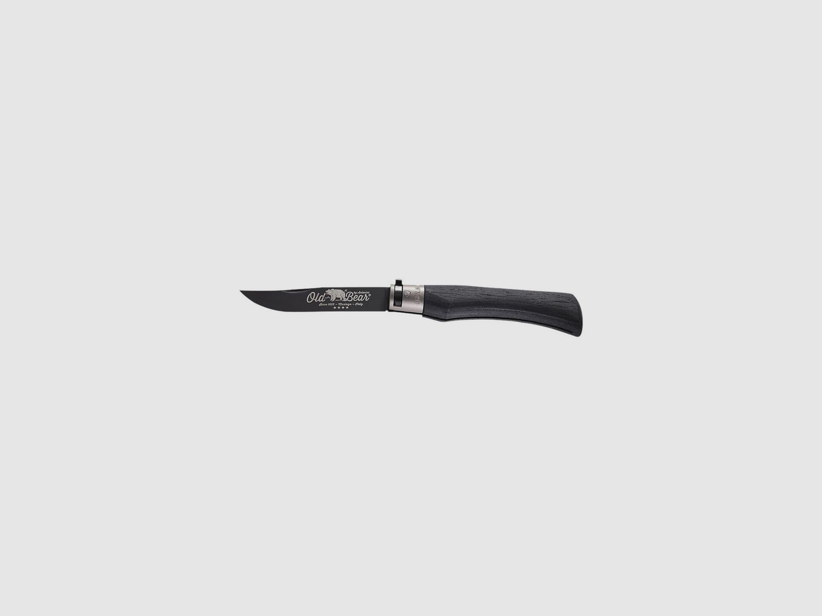 Messer Old Bear Total Black Griff Mehrschicht Edelstahlklinge Nitrogen PTFE Größe L, Bild 1 von 2