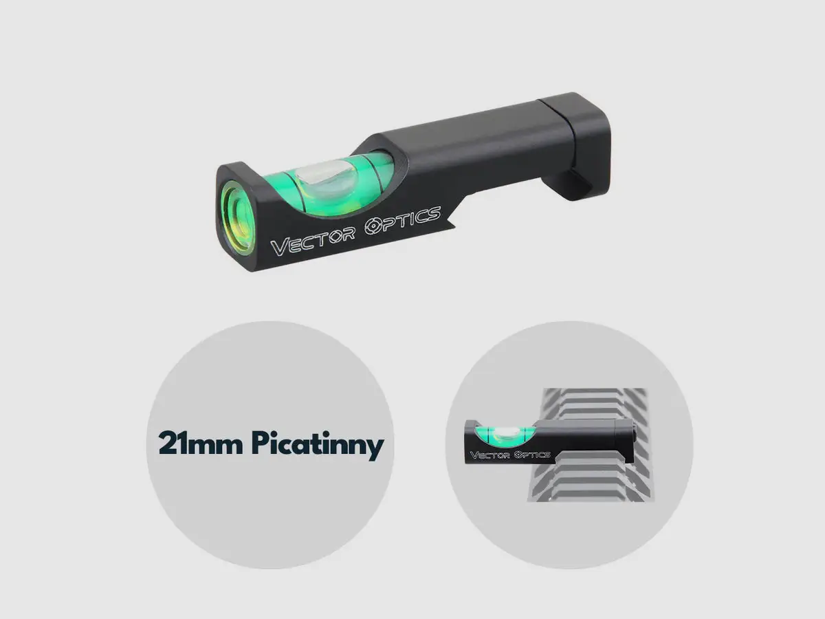 Vector Optics SCACD-20 Livella per 21 mm Weaver/Picatinny, immagine 1 di 3