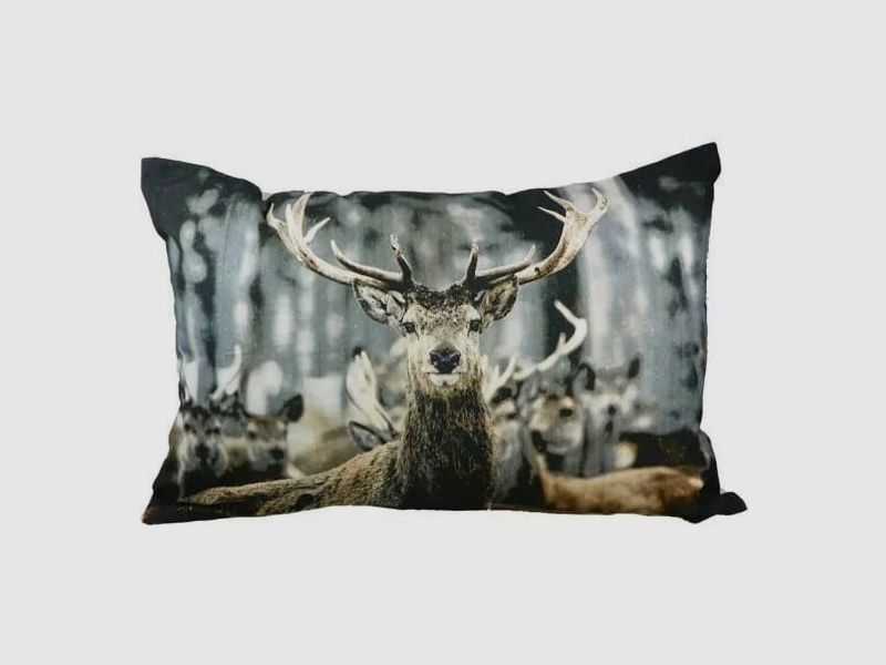 LivingActive Kissen Winter Hirsch
