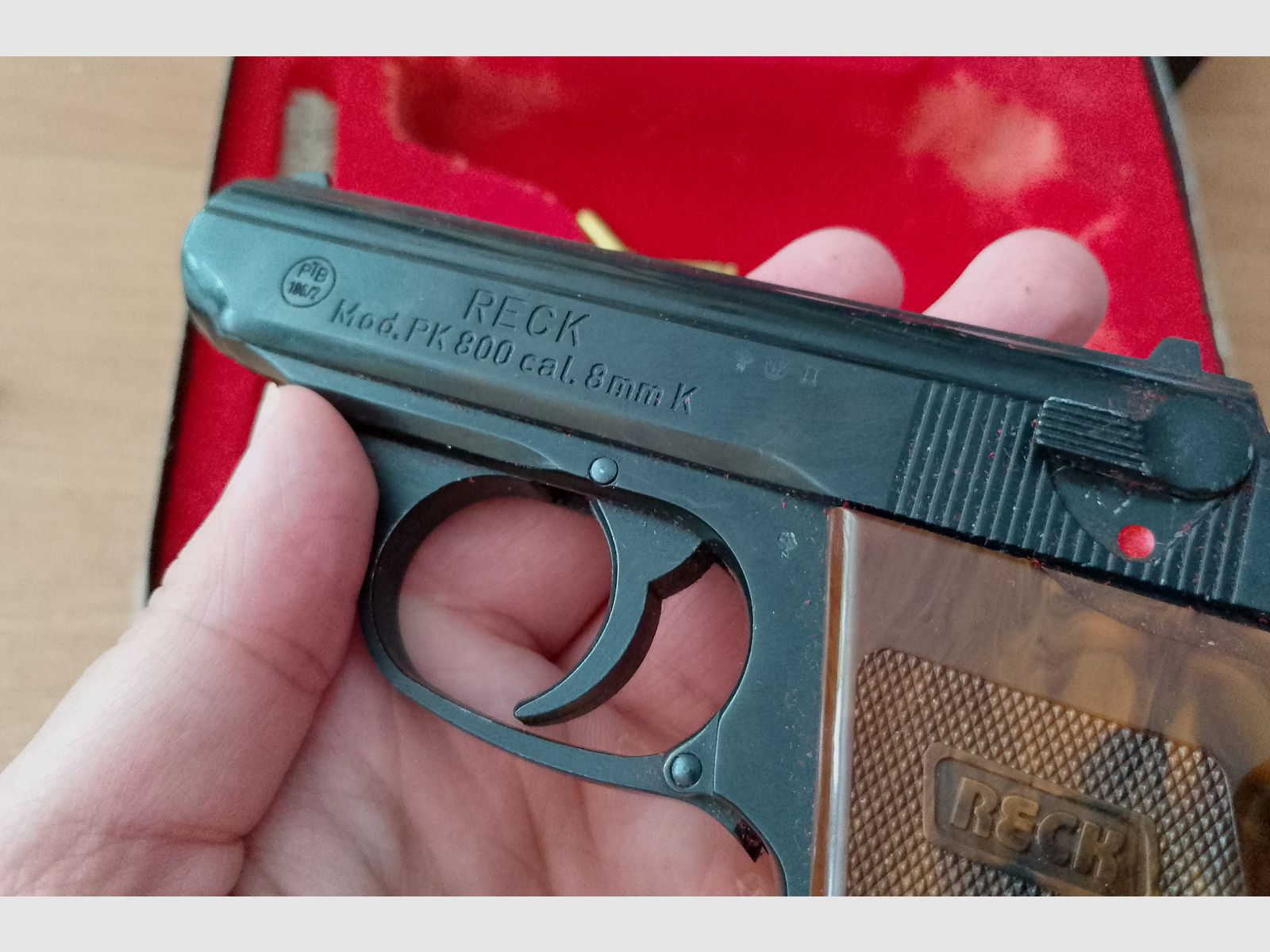 Reck PK 800 im Kal. 8 mm Knall mit Verpackung!