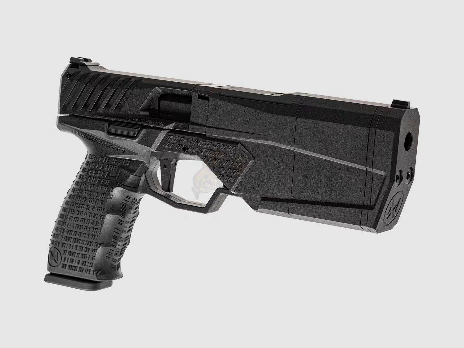 SilencerCo Maxim 9 CO2 Blowback Airsoft Pistole in Schwarz von Krytac