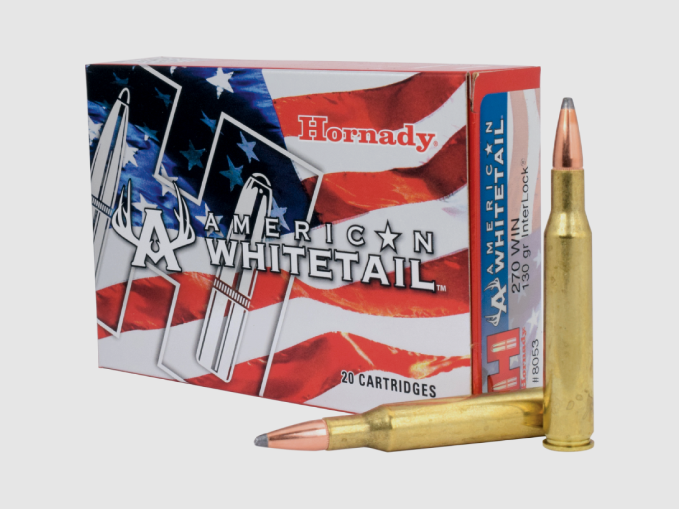 270 Winchester Hornady AMERICAN WHITETAIL® 130 gr INTERLOCK® VE20