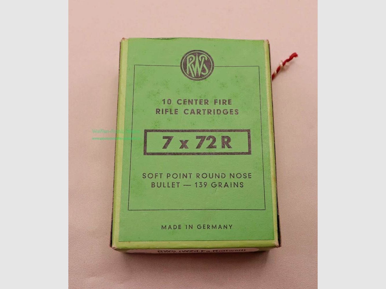 RWS (WZd.Fa.Rottweil) rifle cartridges 7x72R