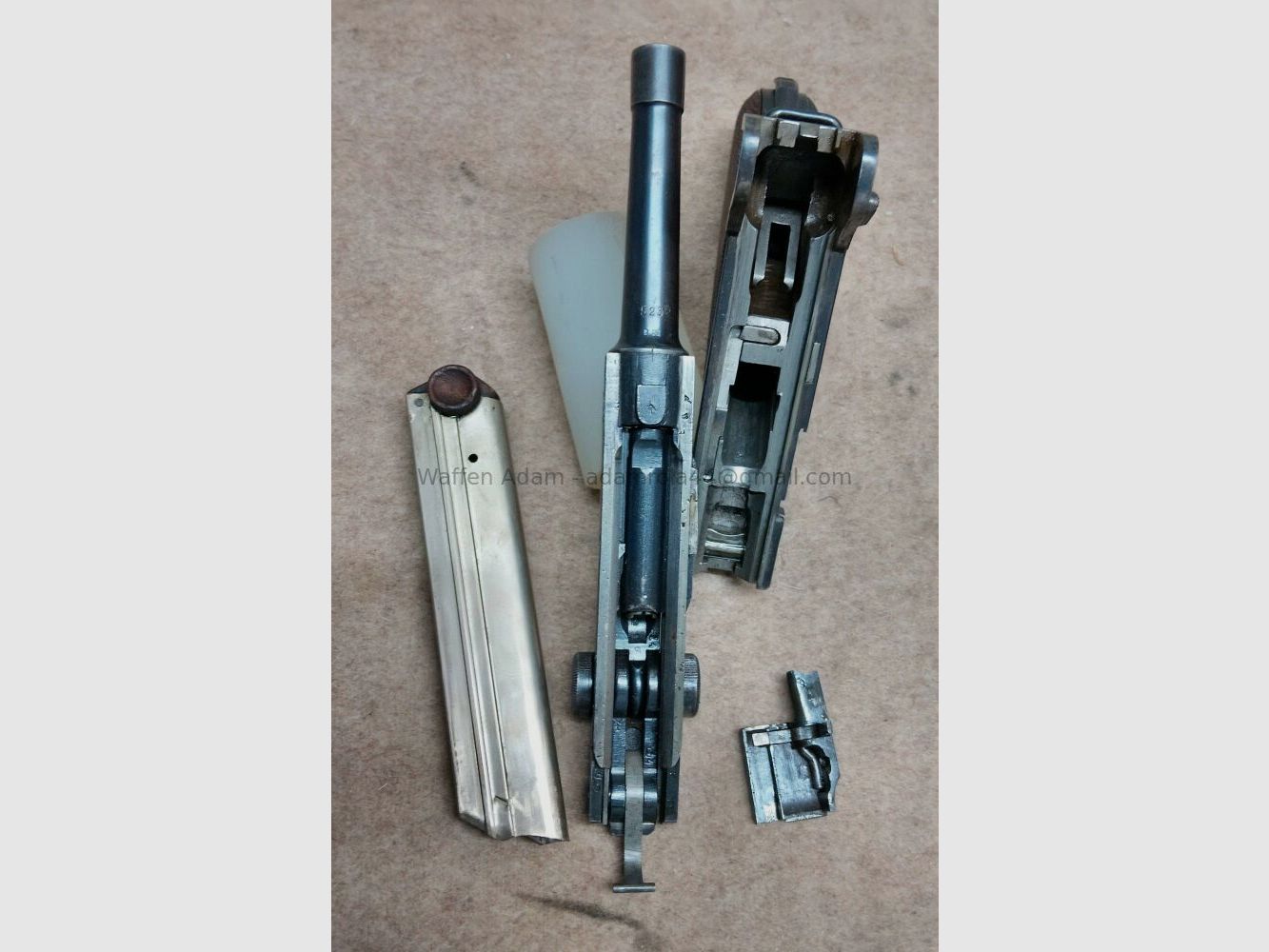 Fábrica de armas de Erfurt Pistola 08, Imperio alemán 1917, imagen 8 de 10