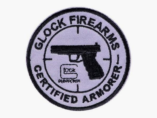 Patch fabricant d'armes Glock gris
