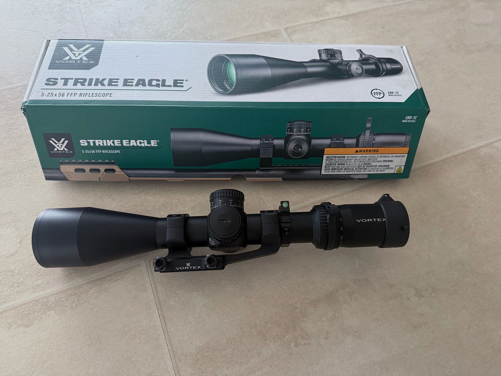 Vortex Strike Eagle 5-25x 56 FFP. EBR-7C