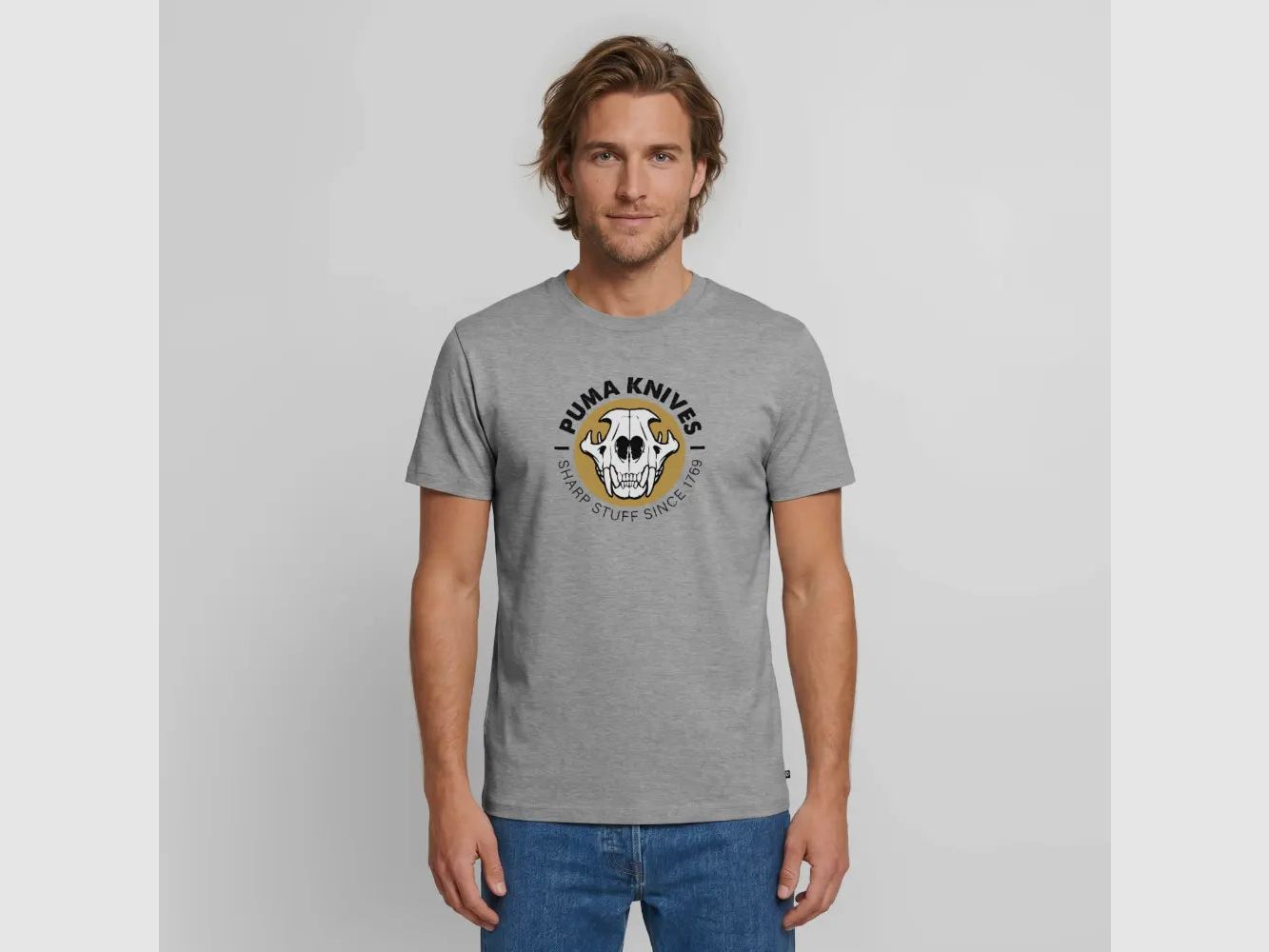 PUMA Men’s Premium T-Shirt "Skull Frontal Sharp Stuff"