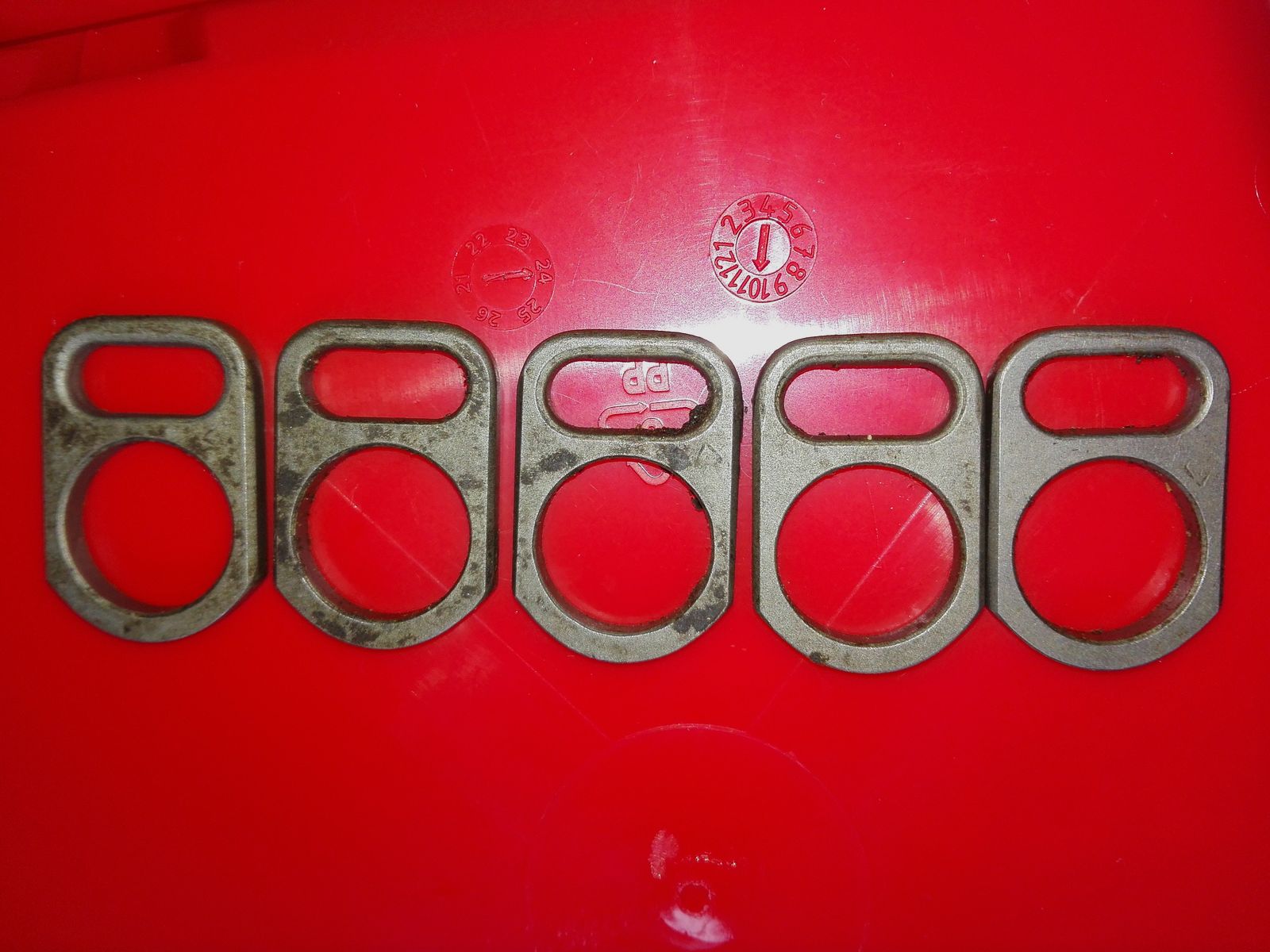 Original polnische AK 47 Gasblock Trageriemenplatten/gasblock sling mounting plates wie neu!   Tags: AKM AK74 Saiga MPi Yunker Type 56