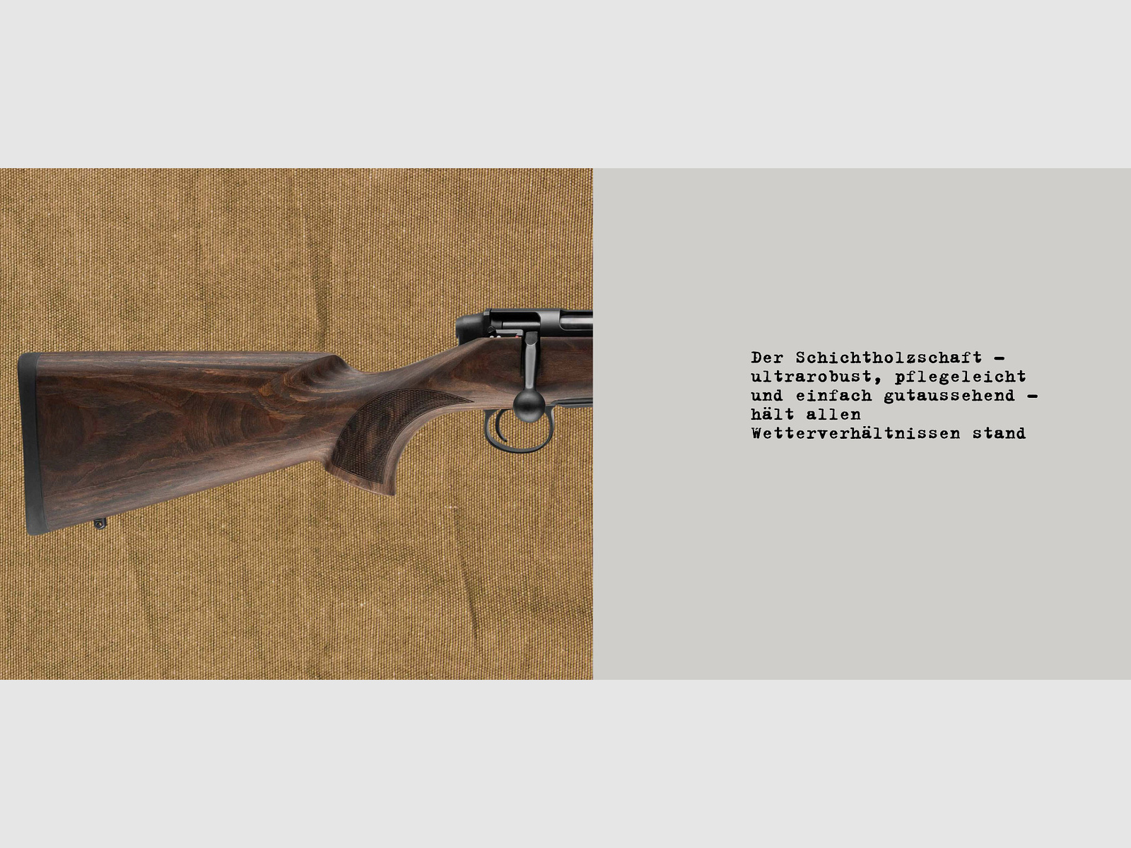 Fucile a ripetizione Mauser M18 Pure con calcio in legno stratificato filettatura della volata M15x1