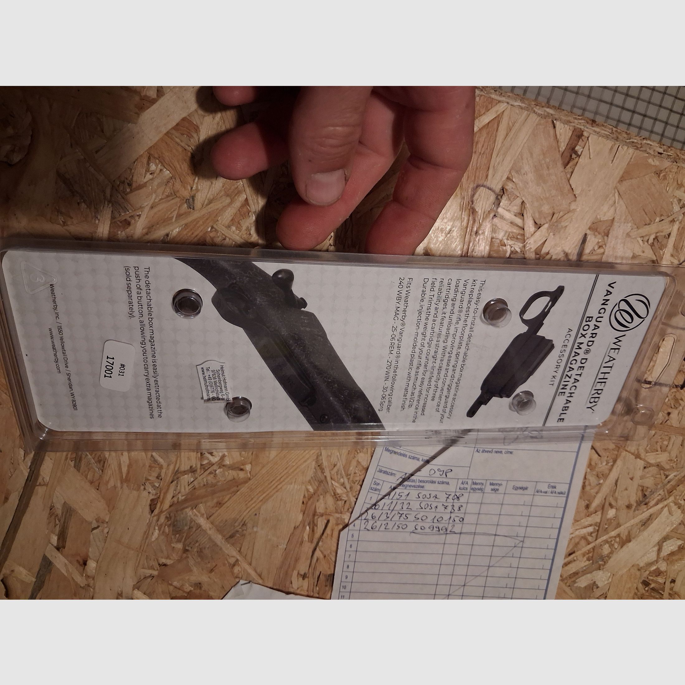 Weatherby Vanguard conversion kit for magazine