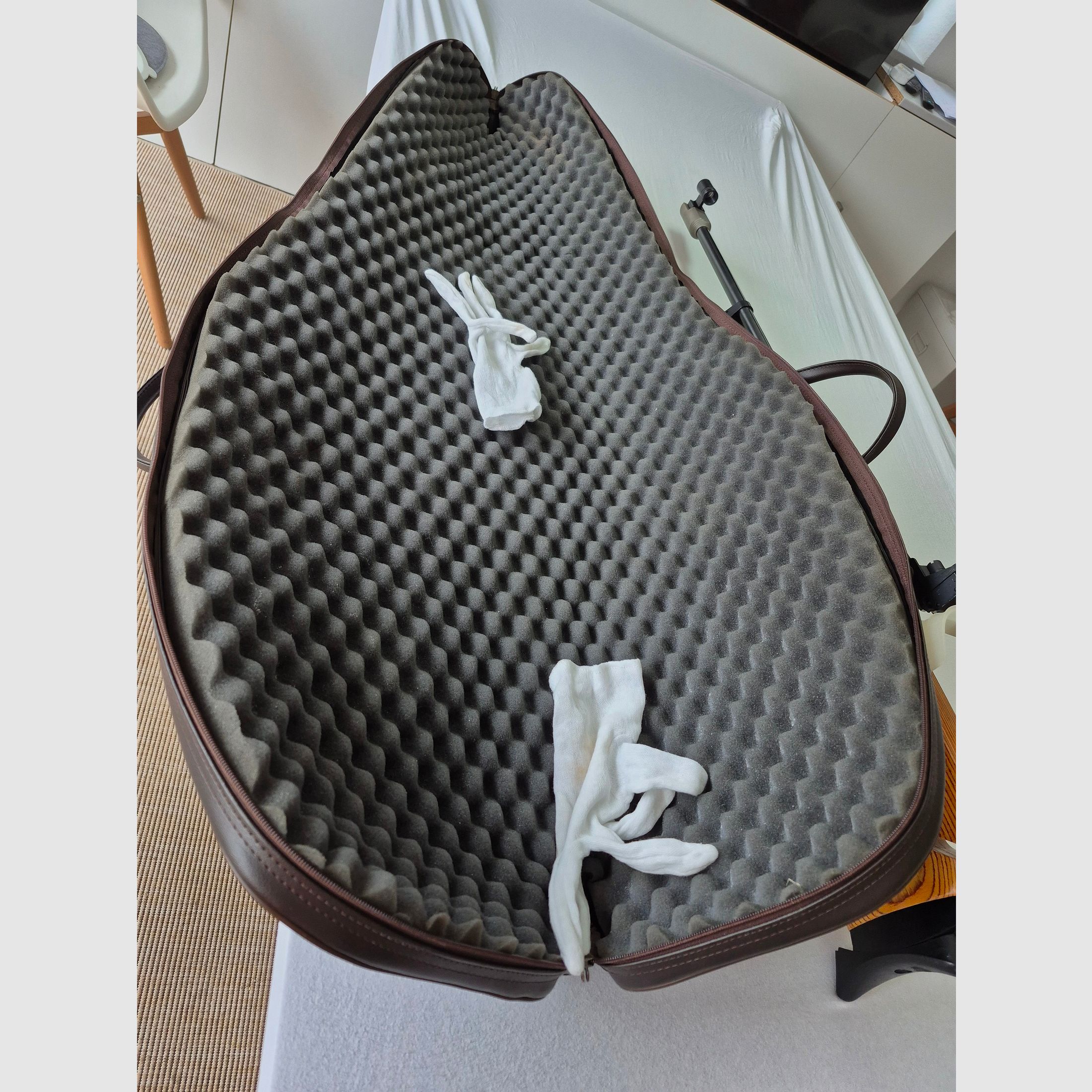 Feinwerkbau 601 omgebouwd voor liggende discipline