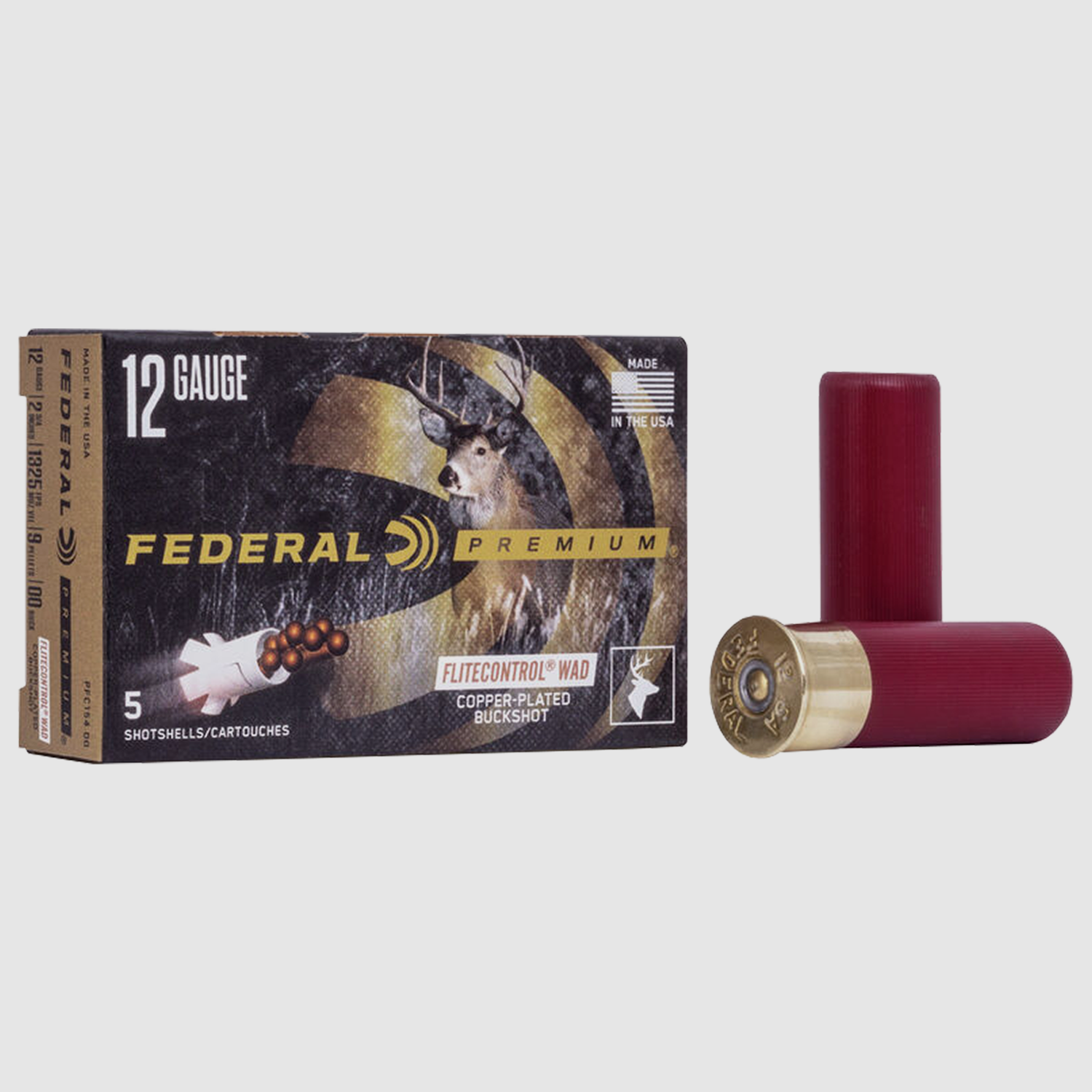 Federal Premium Shotgun Ammunition 12/70 Vital Shok Buck Shot
