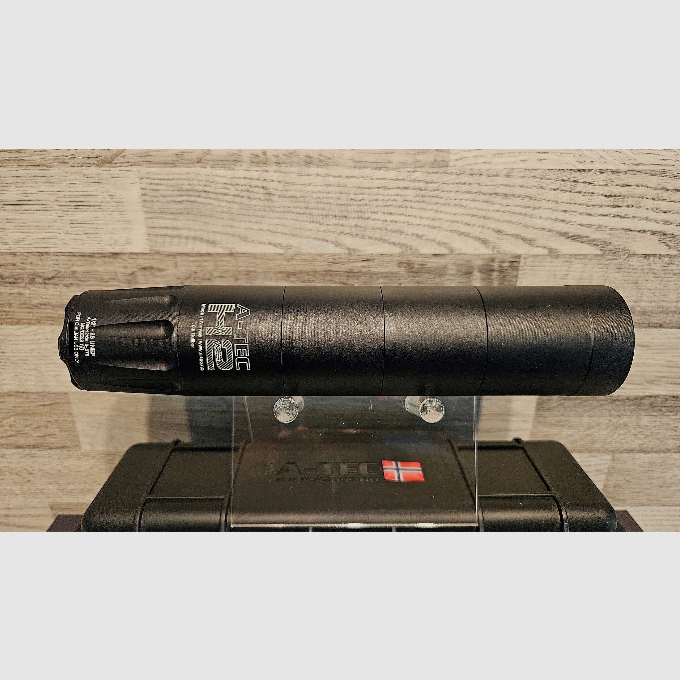 Neuware vom Fachhandel - Schalldämpfer A-TEC H2 Kal. 6,5 Gewinde 1/2"-28