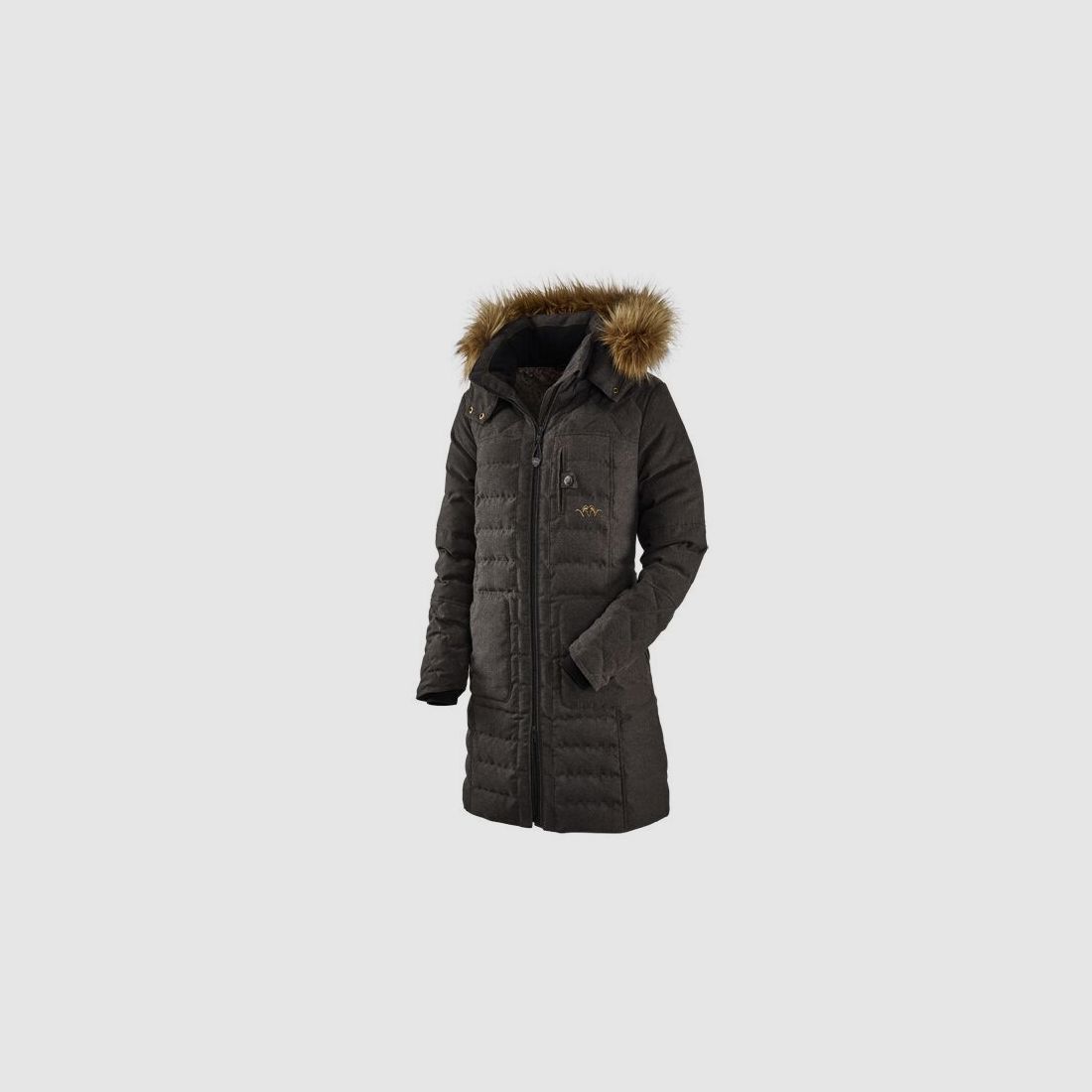 Blaser Vintage Daunen Parka Damen braun mélange