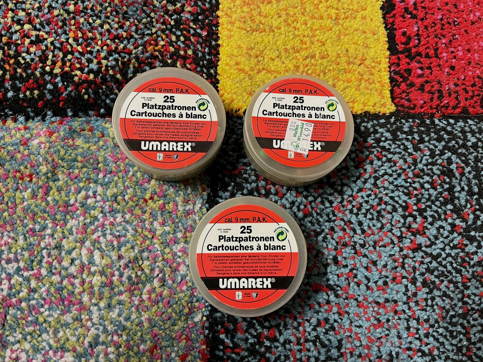 9mm PAK Umarex blank cartridges - collector