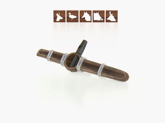 Foglie di legno nobile con fischietto per topo