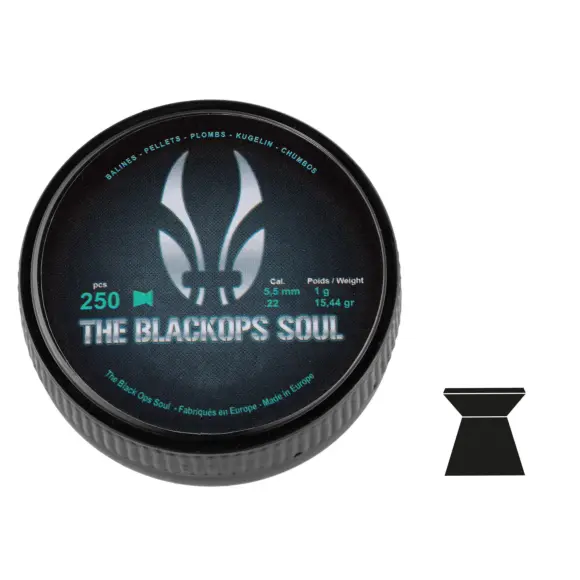 Plombs The Black Ops Soul Tête Plate Calibre 5.5 MM, image 1 sur 8