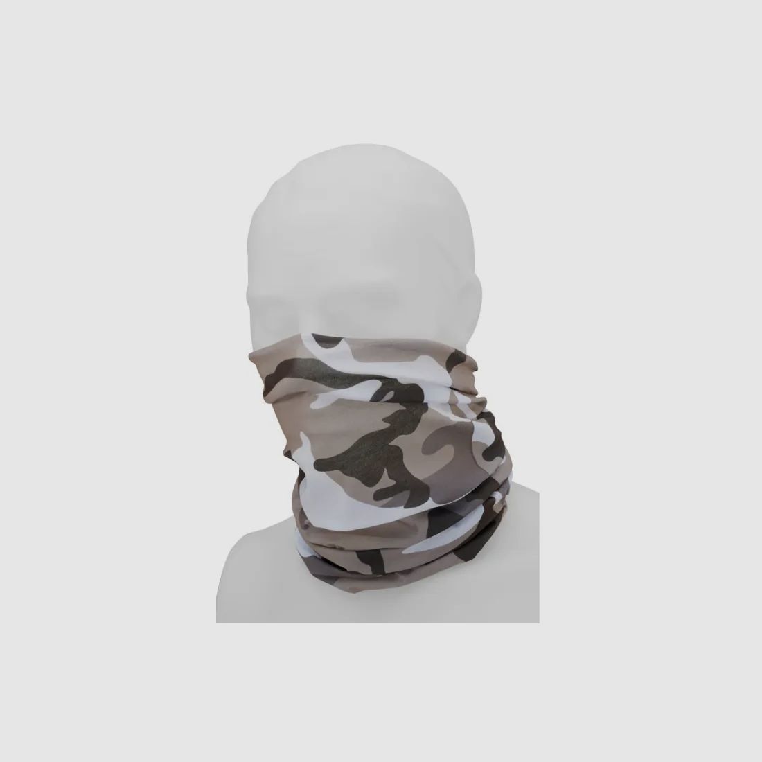 Multifunctional cloth (tube scarf) for head, face, neck - One size - Urban camouflage