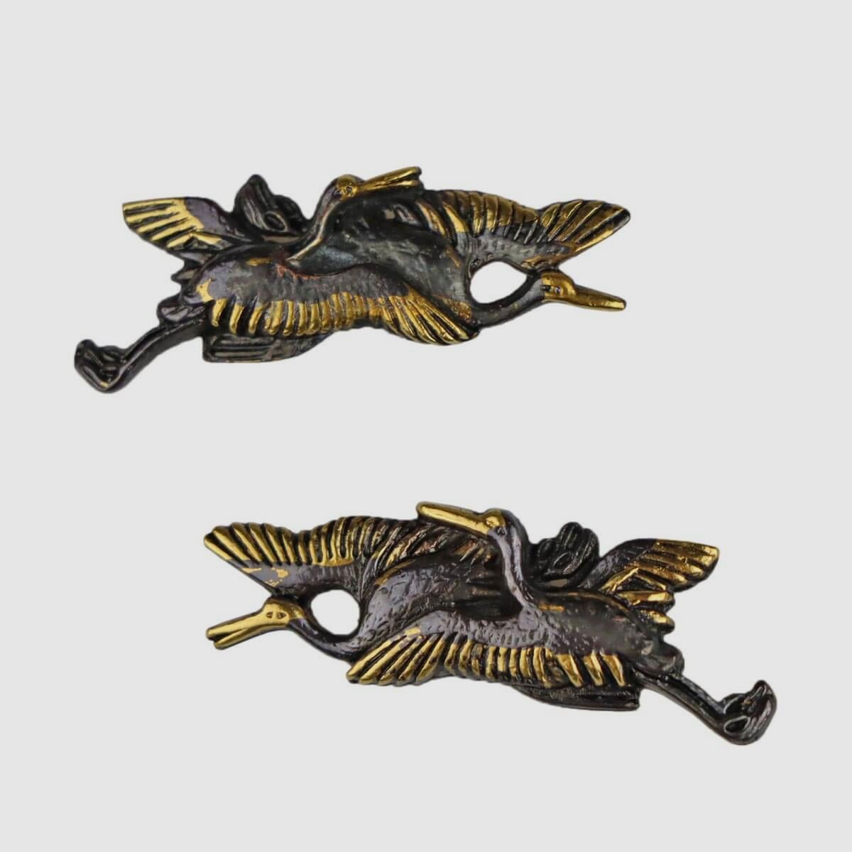 Menuki aus Japan Tsuru - Kranich