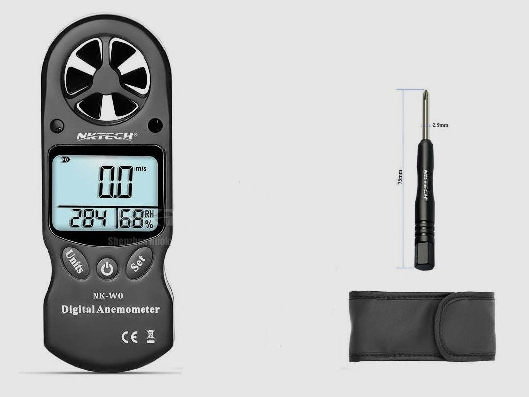 NKTECH ANEMÓMETRO DIGITAL MINI PORTÁTIL LCD NK-W0, imagen 1 de 2