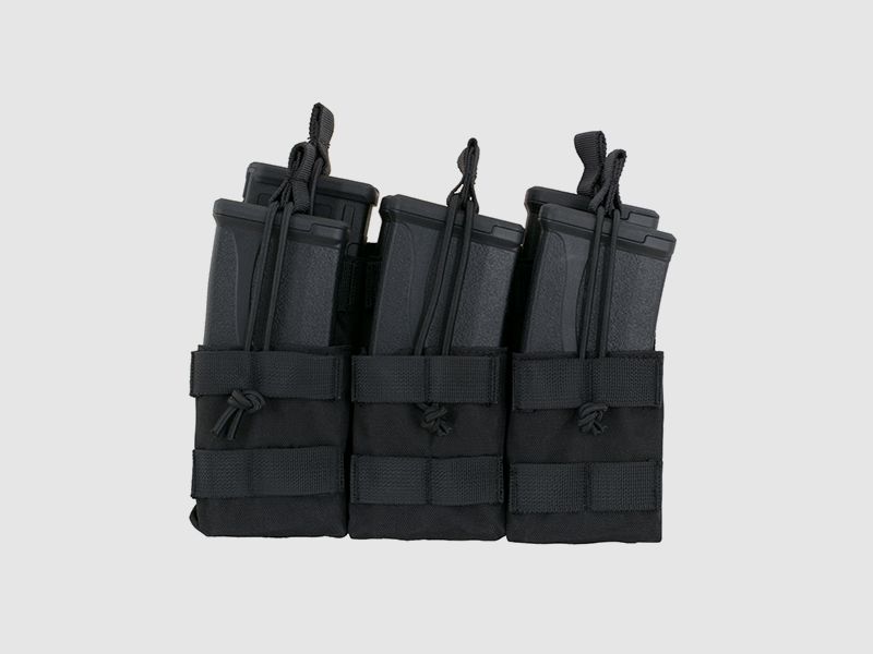 Triple Stacker M4/M16/AR-15 Mag Pouch - Black [8FIELDS]