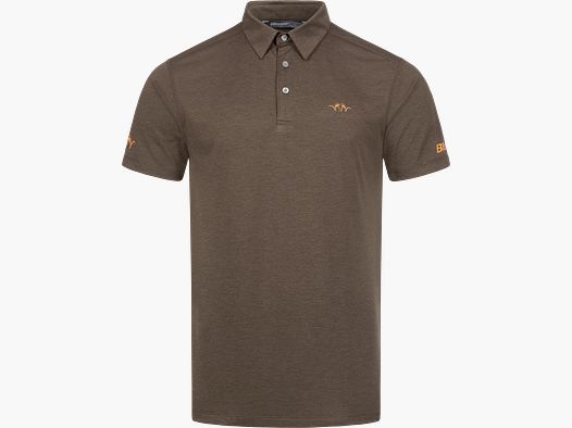 Herren Competition Polo Shirt Dunkelbraun Dunkelbraun S