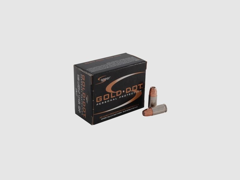 Speer Gold Dot Personal Protection 9mm Luger 124GR GDHP 20 Patronen