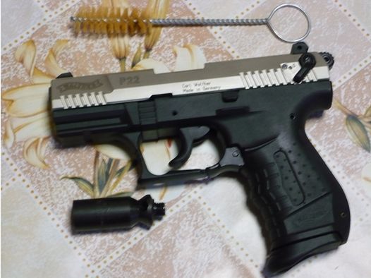 Walter P22 bicolor Schreckschuss-Pistole unbenutzt