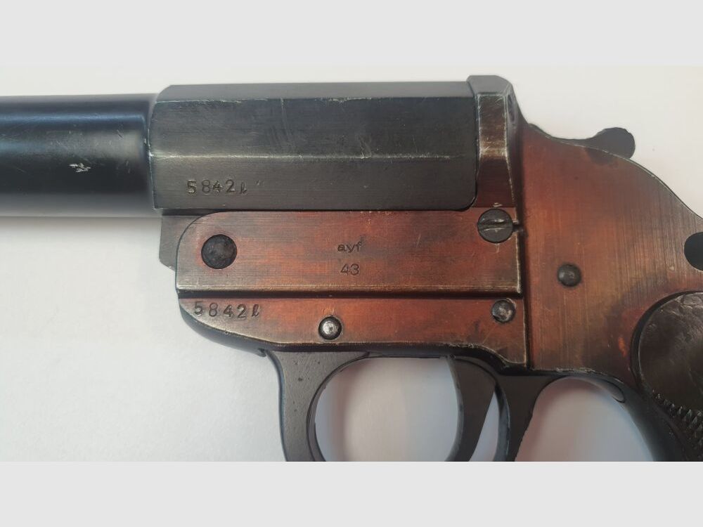 Erma Erfurt Signalpistole Erma Ayf WK2 mit Stempeln