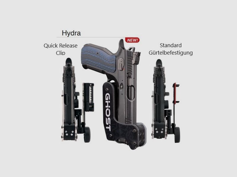 Ghost Gürtel Set Hydra Holster 4 x Magazine IPSC CZ Shadow 2 TS2 Glock SigSauer X Beretta Tanfoglio