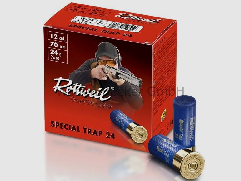 Rottweil (RWS) Rottweil Special Trap 24g Cal. 12/70 Granulométrie: 2,4mm 24g --1.000 coups--