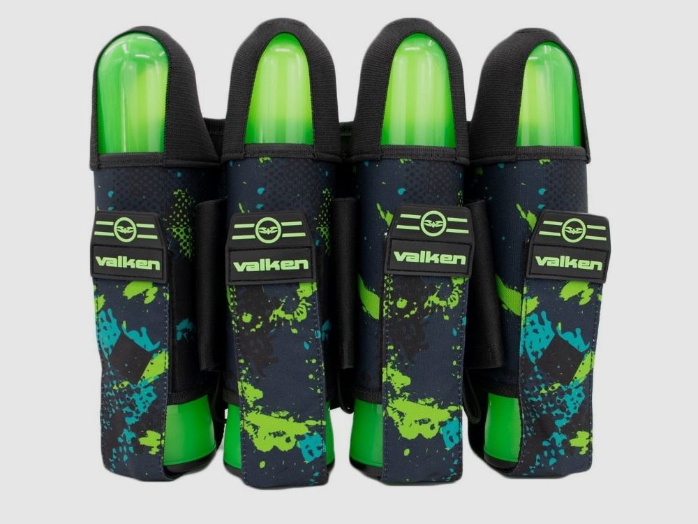 Valken Fate GFX 4+3 Paintball Battlepack (Green Abstract)